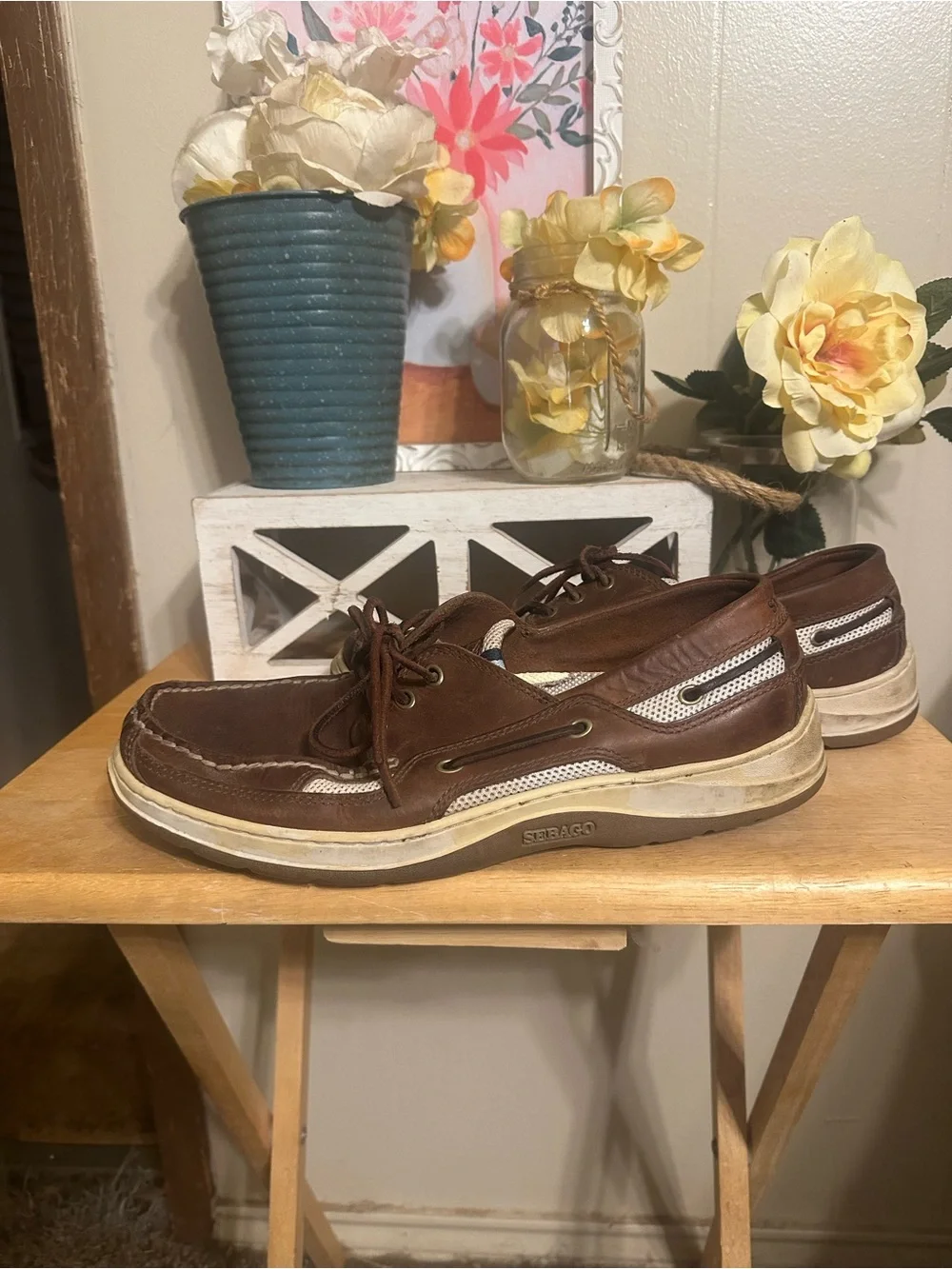 Men's Brown Leather Boat Shoes sebago boat shoes beckett brown tan mens